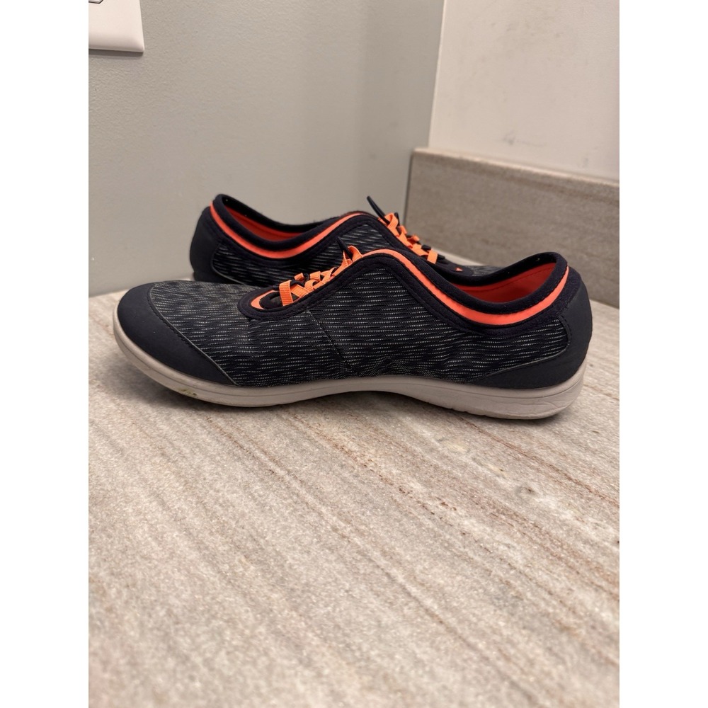 Cloudsteppers by Clark's Womens Allena Bay Slip On Sneakers Blue Orange 8.5 - Picture 4 of 9